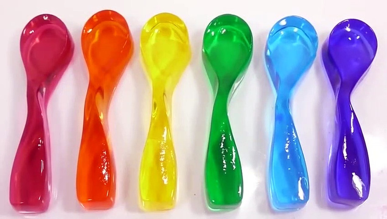 Spoon Soft Jelly Pudding Gummy DIY Learn Colors Slime Surprise Eggs Toys