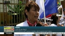Médicos peruanos realizan huelga por mayor presupuesto al sector salud