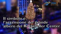Natale a New York, lo spettacolo dell’albero del Rockefeller Center