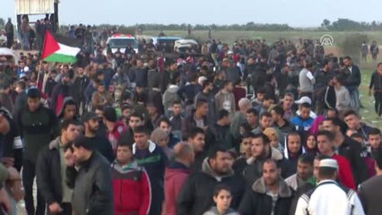 Gazze Sınırındaki "Büyük Dönüş Yürüyüşü" Gösterileri 36. Cumasında (4)