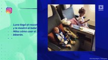 Chrissy Teigen comparte un video adorable de su hija Luna alimentando a Miles