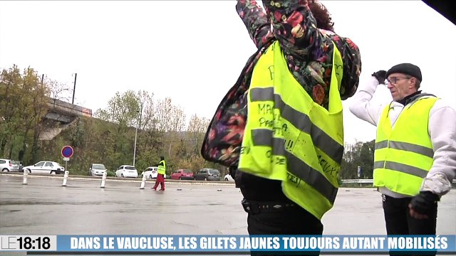 Gilets Jaunes au péage Avignon Sud