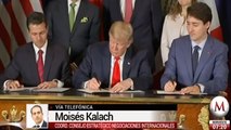 Mensaje de Peña Nieto, Trump y Trudeau antes de la firma del T-MEC