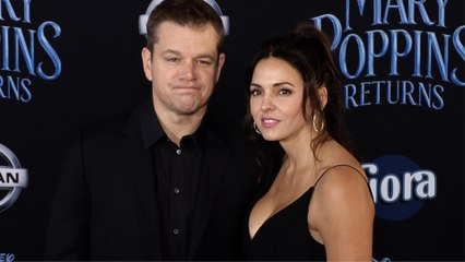 Matt Damon and Luciana Barroso "Mary Poppins Returns" World Premiere Red Carpet
