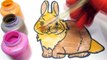 Bunny Glitter Learn Colors coloring and drawing for Kids , Toddlers Toy Art with Nursery Rhymes