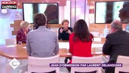 C à vous : Laurent Delahousse rend hommage à Jean d'Ormesson (vidéo)