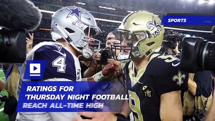 Ratings for 'Thursday Night Football' Reach All-Time High