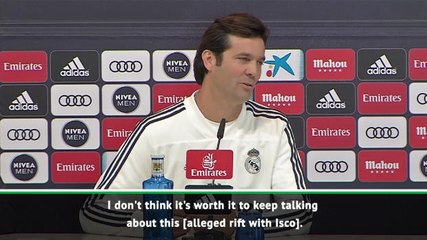 Solari dismisses talk of Isco rift