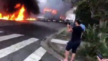 Avião de pequeno porte cai na zona norte, próximo ao Campo de Marte