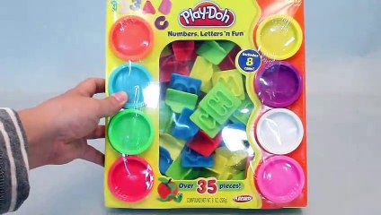 Play doh Colors Learn ABC Alphabet Letter Number Surprise Eggs Disney Cars Toys
