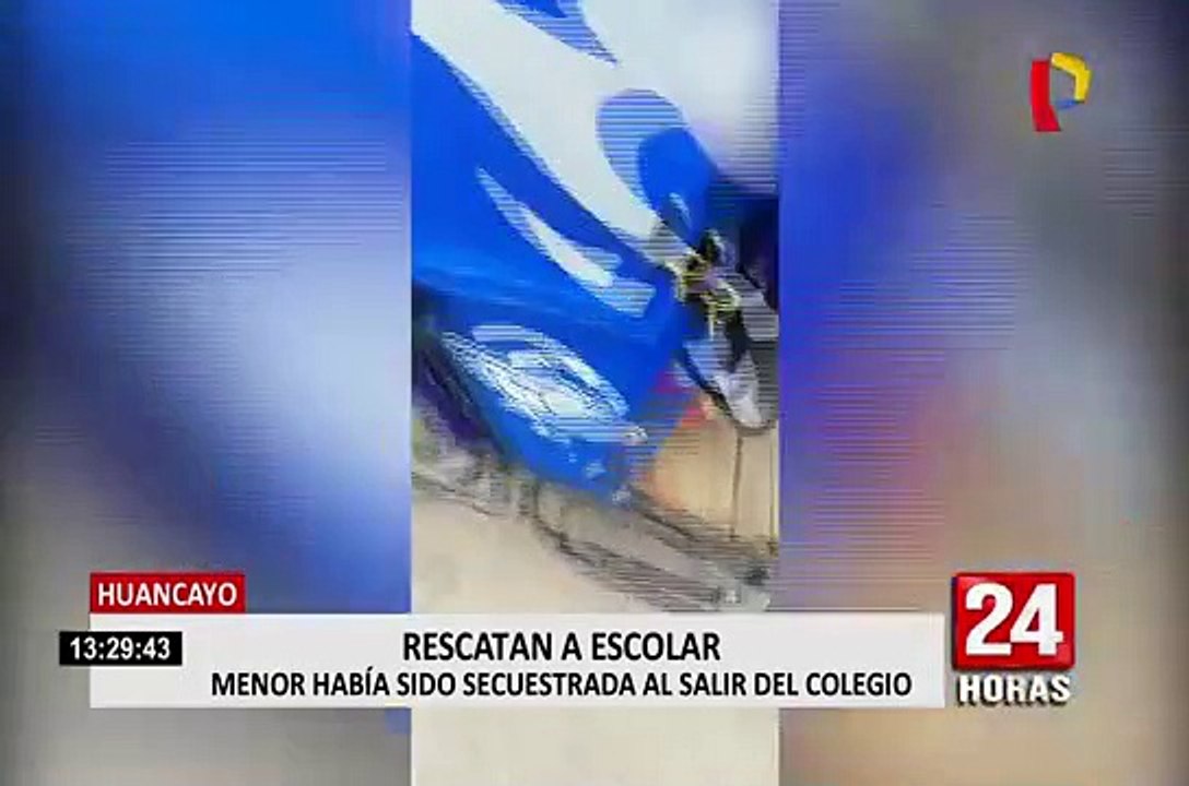 Huancayo: rescatan a menor de 13 años que había sido secuestrada y ultrajada