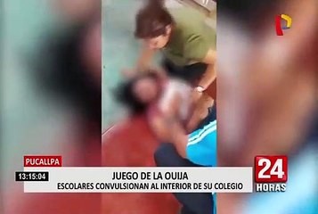 Pucallpa: escolares convulsionan tras jugar a la ouija desatando histeria colectiva