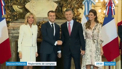 Passe d'armes entre Emmanuel Macron et François Hollande