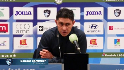 Après HAC - Auxerre (1-1), réaction d'Oswald Tanchot