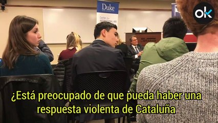 Artur Mas charla con los alumnos de la Universidad Duke