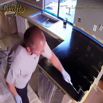 Countertop resurfacing with metallic epoxy