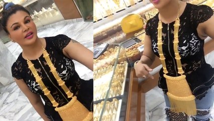 Rakhi Sawant buys Jewellery for her Marriage from Dubai; Watch video | Boldsky