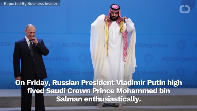 Putin Enthusiastically High-Fived The Saudi Crown Prince At G20 Summit