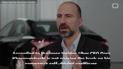 Uber CEO Says Company At Fault For Self Driving Accident