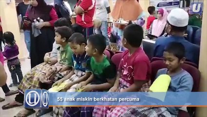 55 anak miskin berkhatan percuma
