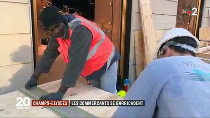 Gilets jaunes : Après les incidents de la semaine dernière, voici comment les commerçants des Champs-Elysées se sont préparés au pire - Vidéo