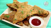 झटपट नाश्ता रेसिपी - Besan Rava Toast Recipe In Marathi - Quick Breakfast Recipe - Archana