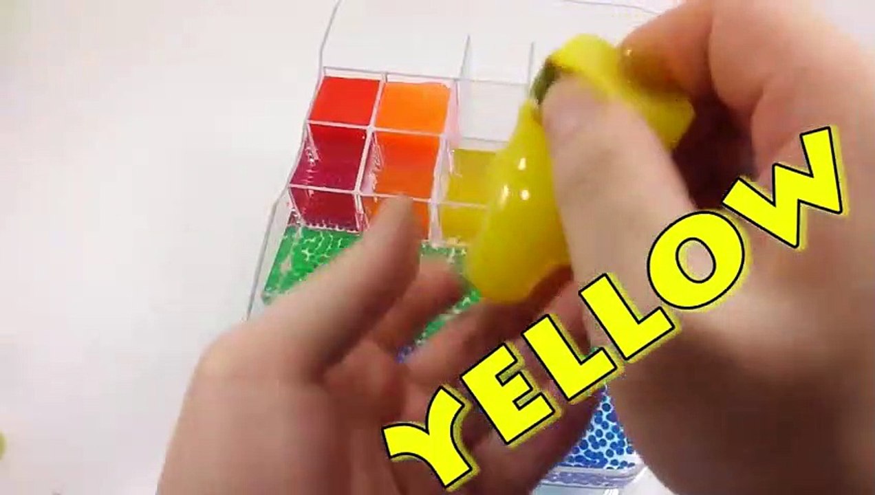 DIY Colors Soft Jelly Truck Toys Learn Colors Slime Surprise Toy
