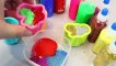 Glitter Slime Shape Mix Rainbow Colors Learn Colors Play Doh Surprise Eggs Toys