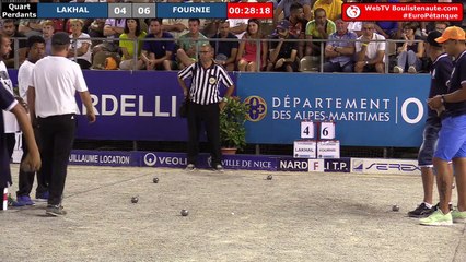 Europétanque des Alpes-Maritimes 2018 : Quart des perdants FOURNIE vs LAKHAL