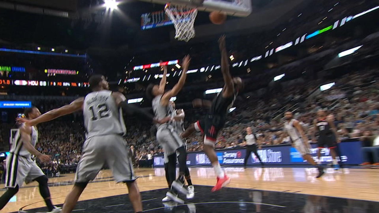 Harden leads Rockets to rout of Spurs
