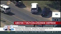 Depremde yollar hasar gördü