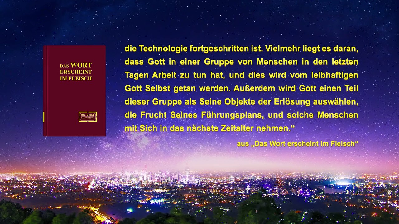 Christlicher Kurzfilm "Die Tage Noahs sind gekommen" - Steigen in die Arche des letzten Tagen ein