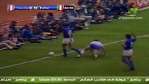 الشوط الاول مباراة فرنسا و ايطاليا 2-0 ثمن نهائي كاس العالم 1986