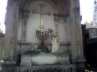 Cimetière Buenos Aires (Argentine) avec Menorah