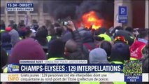 Heurts à Paris: une voiture incendiée rue de Rivoli