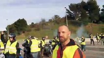 Gilets jaunes : 500 personnes réunies au péage Pont de l'Étoile, barrage filtrant