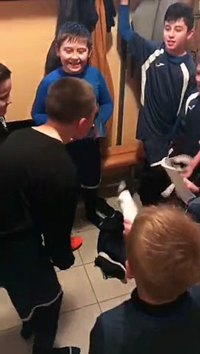 Joie après leur victoire de nos U12-U13