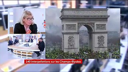 "Gilets jaunes" : des manifestants parviennent à monter au sommet de l'Arc de triomphe