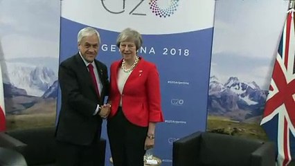 Theresa May meets Chile President Sebastián Piñera