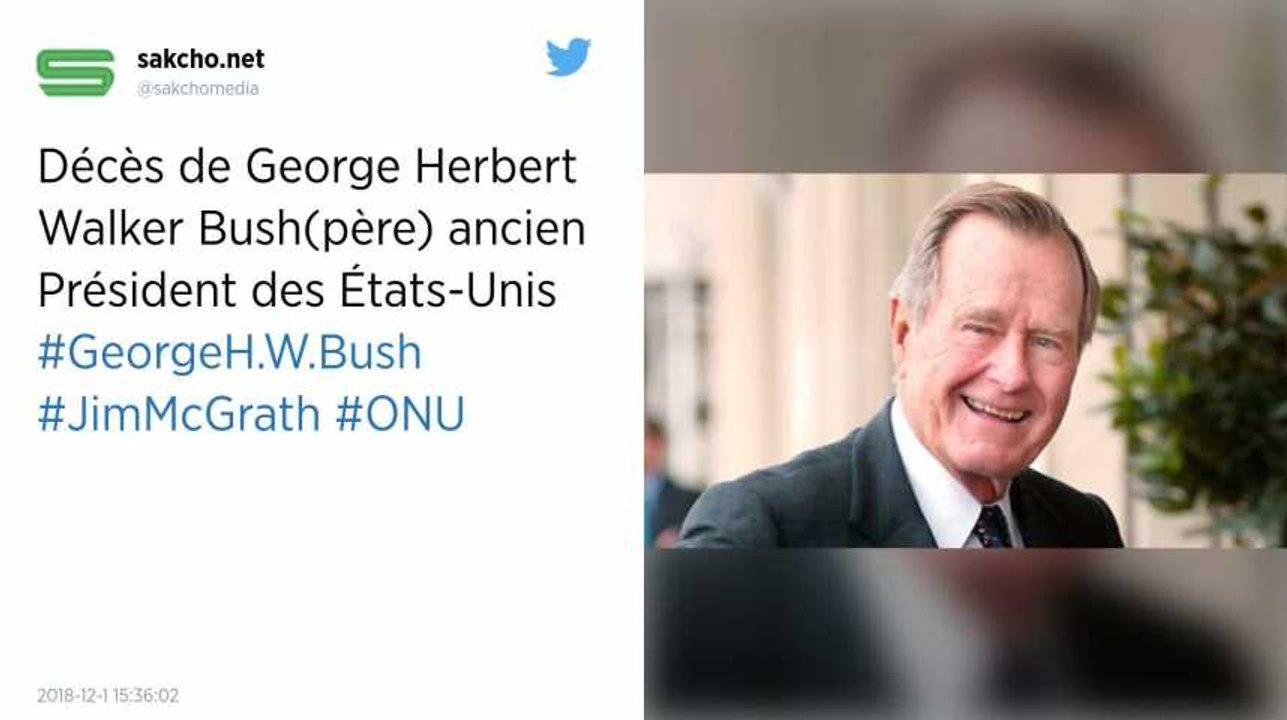 Etats-Unis. L'ancien président George Bush est mort à l'âge de 94 ans.