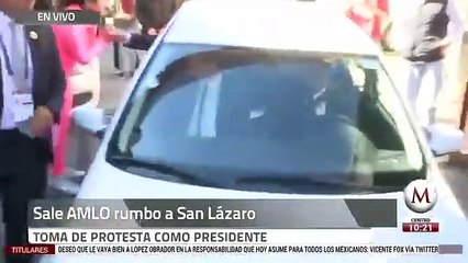 AMLO y Peña Nieto salen de sus casas para ir a San Lázaro