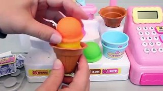 DIY How To Make 'Rilakkuma Colors Kinetic Sand Cake' Learn Colors Slime Surprise Cash Register Toys