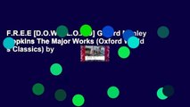 F.R.E.E [D.O.W.N.L.O.A.D] Gerard Manley Hopkins The Major Works (Oxford World s Classics) by