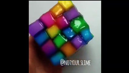 Jelly Cube Slime - Satisfying Slime ASMR Video ! #14