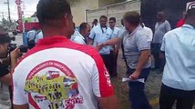 Rodoviários aplaudem soltura de motorista de ônibus na Serra