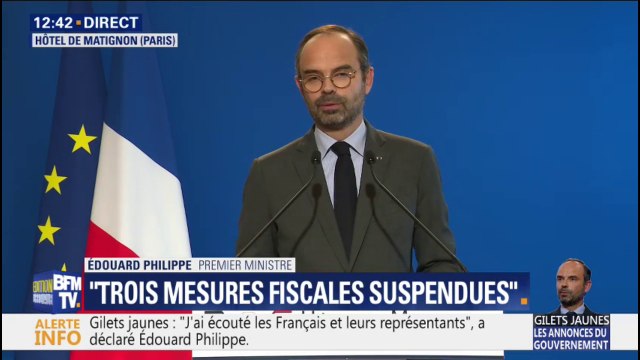 Les impôts des Français seront utilisés pour réparer. Édouard Philippe met en garde contre les dégradations lors des manifestations de gilets jaunes