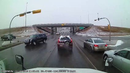 SUV Loses Control and Careens Down Embankment