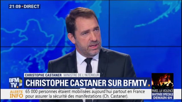 Chistrophe Castaner assure que tous les moyens de la police, de la gendarmerie et de la sécurité civile étaient mobilisés aujourd'hui