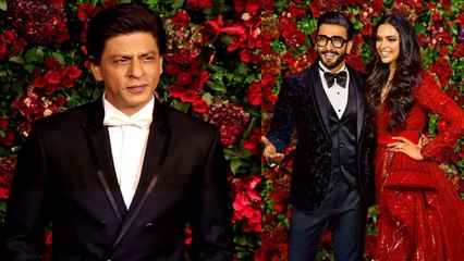 Deepika - Ranveer Reception: Shahrukh Khan's GRAND ENTRY for Deepveer's Party; Watch Video|FilmiBeat