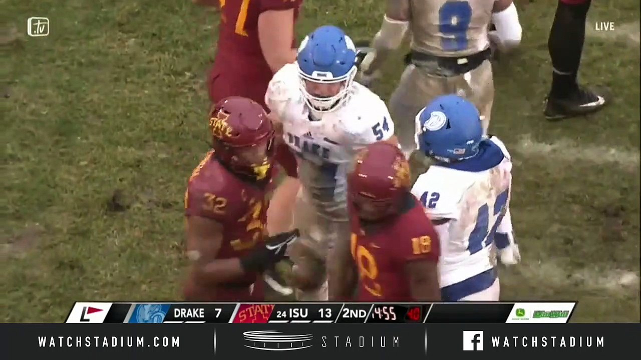 Drake vs. No. 23 Iowa State Football Highlights (2018)